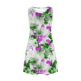thumbnail image 6 of Blczomt Casual Spring Dresses for Women 2025 Summer Beach Mini Tank Dress Sundress with Pockets Purple Floral Womens Clothes, 6 of 9