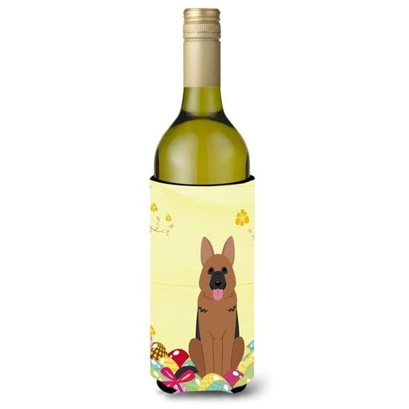 Easter Eggs German Shepherd Wine Bottle Beverge Insulator Hugger