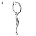 thumbnail image 2 of Jiaroswwei 1Pc Men Fashion Long Chain Ear Piercing Loop Clip Hoop Earring Jewelry Gift, 2 of 7