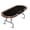 Brown PU+Black Stainless Steel Cup-, variant on QinaQin Poker Table with Foldable Legs and Waterproof Padded Railings, Suitable for Casino Games