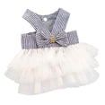 thumbnail image 2 of Walbest Dog Princess Dresses Puppy Bow Knot Dress Pet Tutu Dresses Striped Mesh Puppy Dog Princess Summer Dresses for Small Medium Cat Puppy Dog (Blue, Large), 2 of 7