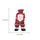 thumbnail image 2 of Ounissouiy Bolsa con cordón navideño de Papá Noel, bolsa de tela no tejida con bolsillo de rejilla roja de caramelo de Año Nuevo, embalaje de Kits de decoración para fiestas L, 2 of 6