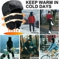 thumbnail image 7 of Zacro Trapper Hat for Men Women, Winter Hat Trooper Russian Warm Hat with Ear Flaps Windproof Mask, Black, 7 of 7