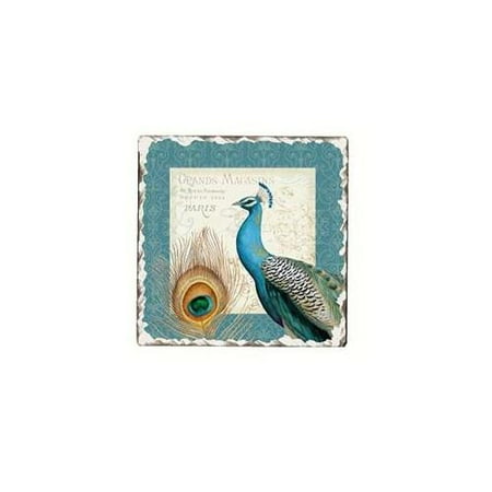 Majestic Beauty Pea Tumbled Tile Coasters Set Of 4
