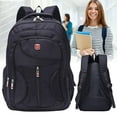 thumbnail image 5 of Mochila para hombre, impermeable, para deporte, trabajo, ocio, escuela, mochila negra, 5 of 5