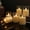 Clear, variant on YEAHOME Flickering Flameless Candles with Remote and Timer, Set of 6 LED Pillar Candles, Realistic Climbing Flame Battery Operated Candles for Home Wedding Christmas Decor