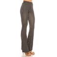 thumbnail image 2 of Women's Plus Size High Waisted Palazzo Pants Soft Stretch Print and Solid Flare Leggings, 2 of 5