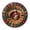 A001- A, variant on 3D Illusion Round Rug, Santa and Gnomes Pattern, Multicolor Plaid Christmas Decor, 39"