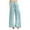 Light Blue, variant on Kaemgyyd Women Sparkle Outfits Sequin Pants Elastic Waist Drawstring Trousers Glitter Wide Leg Pants with Pockets Party Clubwear