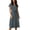 Navy, variant on Midi Dresses for Women V Neck Short Sleeve Front Bottons Drawstring Waist Loose Summer Casual Office Work Beach Polka Dot Dress