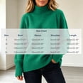 thumbnail image 3 of Turilly Women's Plus Size Turtleneck Pullover Sweater Thick Knit Long Sleeve Relaxed Fit Solid Base Layer Top, 3 of 6