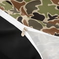 thumbnail image 4 of meiyoeat Retro Camo Print Duvet Cover King For Boys,Wild Animal Mallard Duck King Bedding For Kids, Brown Green,Black Reversible,3-Piece(No Comforter), 4 of 6