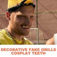 thumbnail image 2 of EeaseCA 2Pcs Decorative Fake Grills Cosplay Teeth Jewelries Delicate Grill Teeth Hip-pop Accessory, 2 of 7
