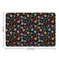 thumbnail image 5 of Black Colorful Skull Bone Flannel Non Slip Door Rugs,Washable Door Mats Indoor,Decorative Door Mats,Dirt-Resistant and Absorbent Doormat for Entrance,Bedroom,Kitchen,Bathroom,23.5"x16", 5 of 5