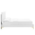 thumbnail image 3 of Modway Current Modern Performance Velvet Twin Platform Bed - White, 3 of 10