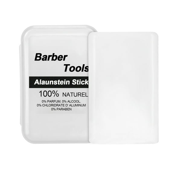 TFixol Natural Alum Stone for Shaving - Skin Soothing, Bleeding Control, Antiseptic, Portable After-Shave Care