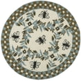 thumbnail image 2 of Safavieh Chelsea Lara Bordered Wool Area Rug, Ivory/Light Blue, 4' x 4' Round, 2 of 10