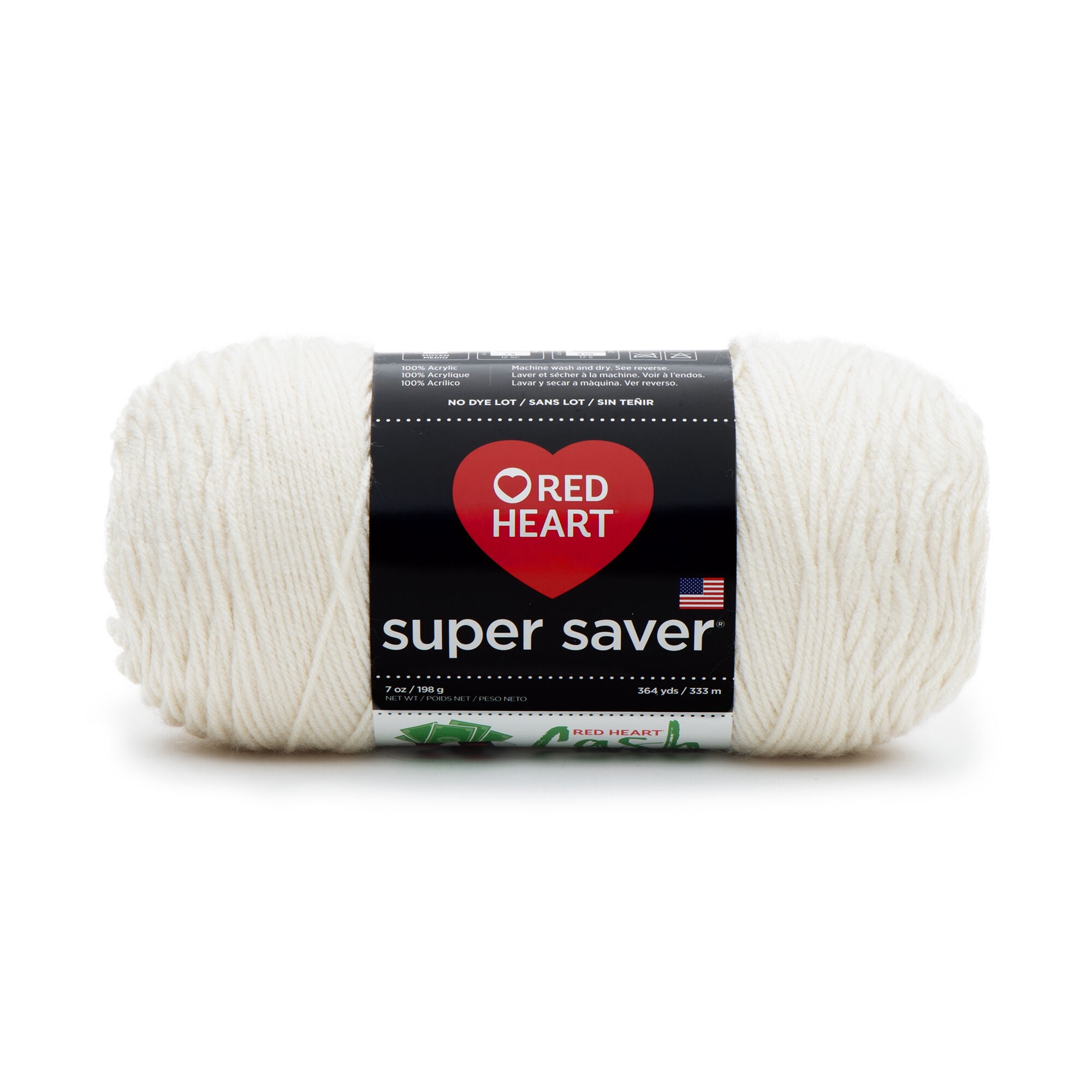 Heart Super Saver Medium Acrylic Aran Yarn, 364 yd - Walmart.com