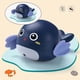 thumbnail image 4 of Juguetes de baño para bebés y pequeños Sunnimix Juego de agua de juguete Wind Azul juguetes de baño de ballena nadando, 4 of 8