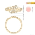 thumbnail image 4 of ANGARA Natural 0.1 Ct. Diamond Fashion Ring in 14K Yellow Gold for Women (Ring Size: 12), 4 of 9