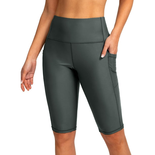 Eytino Board Shorts for Women's High Waisted Swim Shorts with Pockets