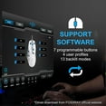 thumbnail image 3 of FOXXRAY BM-88 Wired Gaming Mouse, 7,200 DPI, Musicsync RGB Backlit, 7 Programmable Buttons with 13 Lighting Effects, Braided Cable - White, 3 of 8