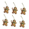thumbnail image 3 of 5x6 Piezas Colgantes De Hombre De Jengibre Decoración Colgante De Navidad Soledad para Cocina Pared Ventana Estilo B, 3 of 10