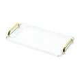 thumbnail image 2 of veasfak Serving Tray Rectangular Bathroom Organizer for Restaurant Hotel Living Room L, 2 of 9