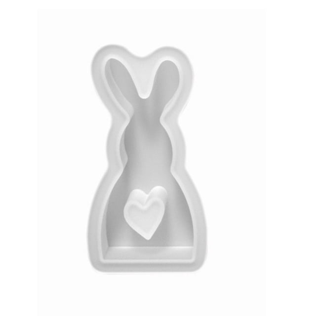TIELUTT Easter Rabbit Silicone Easter Rabbit Silicone 3D Easter Bunny Large Silicone Candle Cute Resin Resin Kits and for Beginners Silicone Mats for Crafts Snowflake Silicone Resin