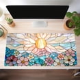 thumbnail image 4 of Stained Glass Desk Mat Large Mouse Pad Extended Desk Pad, Gaming Computer Mouse Mat XXL, Big Desktop Keyboard Mat, Full Desk Laptop Pad for Home Office Work, Desk Decor Aesthetic 31.5×15.7 Inch, 4 of 6