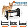 thumbnail image 3 of para Perros Elevados Ajustables material acero Inoxidable Cuenco de Agua Extraíble para Alimentos para Perros Grandes Medianos, Apto S S Colco cuencos elevados, 3 of 8