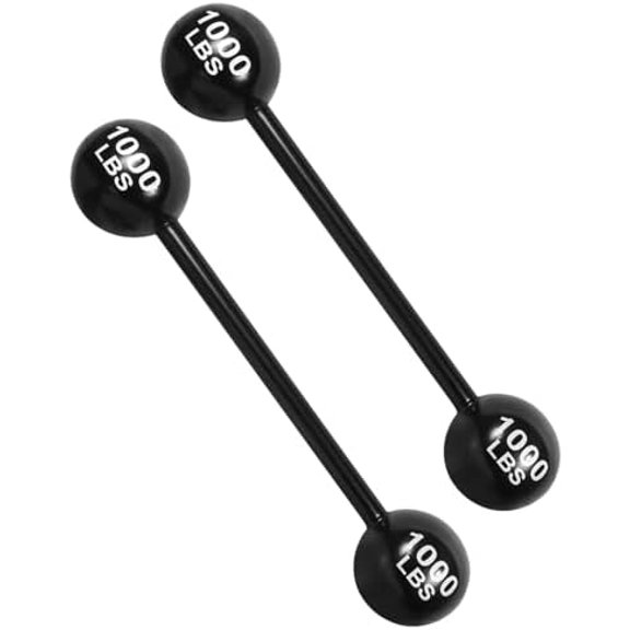 2 Pack Giant Inflatable Dumbbell Barbell, Carnival Circus Decorations Cosplay Weights Costume Party Supplies Photo Booth Props$$Home Decor, Kitchen, & Other