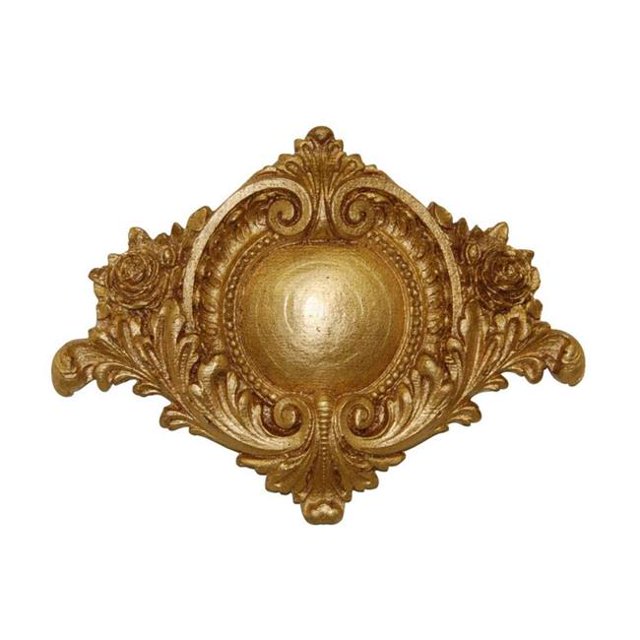 Hickory Manor Home 2503GL Centerpiece Medallion, Gold Leaf