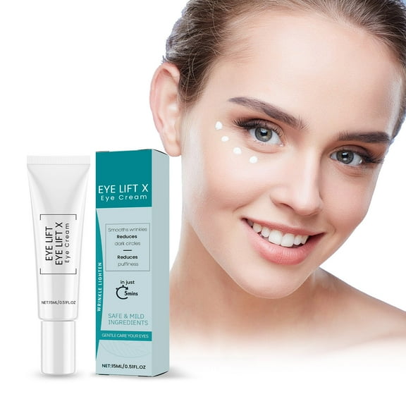 Eye Cream, Brightening and Firming Eye Cream, Deeply Moisturizing and Nourishing, Reduces Dark Circles, Puffiness, and Sagging Eyelids, 15ml