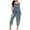 Blue, variant on Womens Casual Baggy Denim Jean Overalls Loose Bib Dungarees Harem Romper Jumpsuit Cropped Pants with Pocket Casual Wide Leg Overall Playsuits