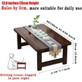 thumbnail image 2 of Japanese Folding Coffee Table Japanese Floor Table, Low Coffee Table for Sitting on The Floor Portable Solid Wood,No Assembly Small Coffee Tables for Living Room Tatami Tea,Easy Storage, 2 of 9