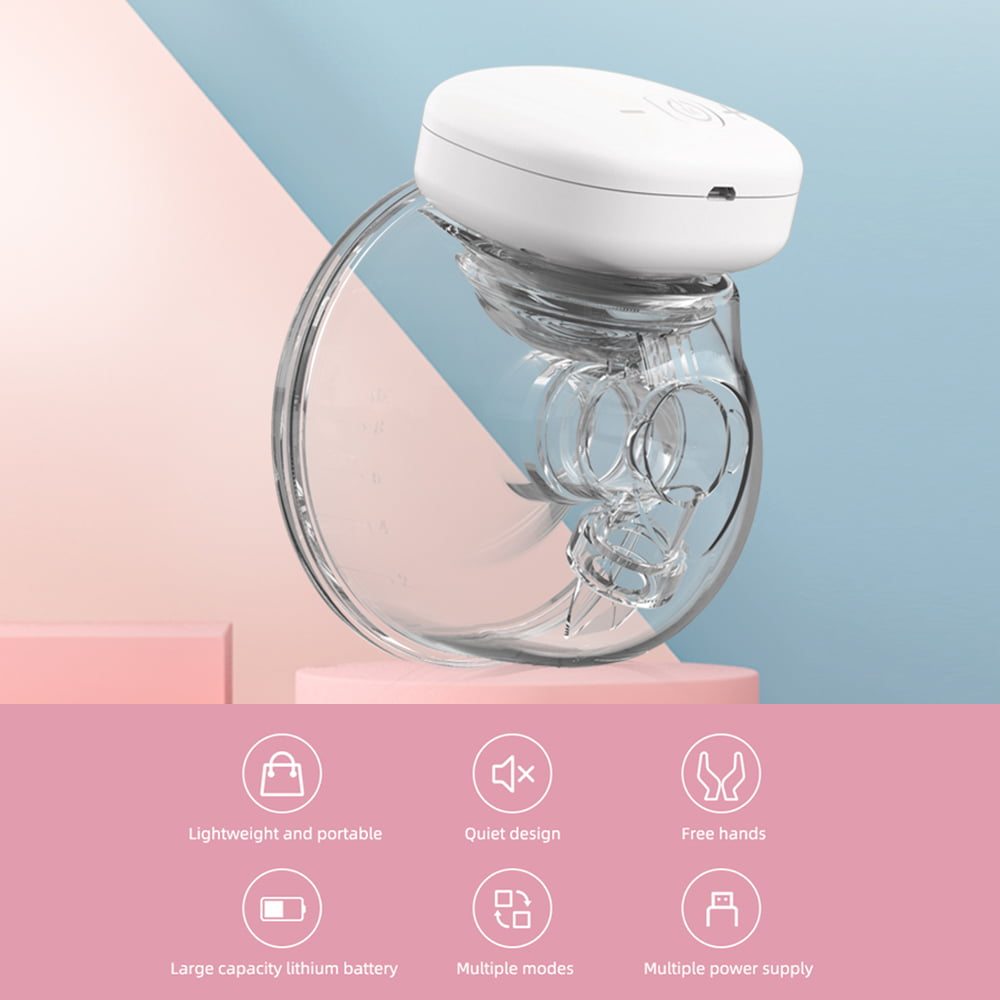 Wireless Wearable Breast Milk Pump: High Capacity Portable Milk Collector  With Integrated Dual-sided Automated Suction - Temu