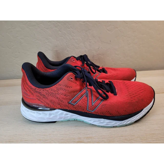 New Balance Fresh Foam X 880v11 Running Shoes Mens 10.5 Red Sneakers No Insoles
