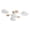 white, variant on chaungfeng Nordic Modern Wood Sputnik LED Semi Flush Mount Ceiling Light Fixtures, Molecule Chandelier Light Living Room Ceiling Lighting for Bedroom Dining Room Office Kitchen