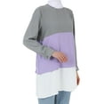thumbnail image 2 of Gray - Lilac - Crew neck - Tunic - Refka, 2 of 5