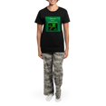 thumbnail image 4 of CafePress - Jewish St. Patrick's Day Women's Dark Pajamas - Women's Short Sleeve Print T-Shirt and Pants Dark Cotton Pajama Set, 4 of 7