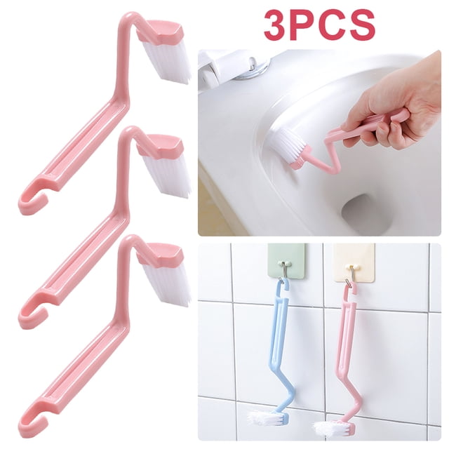 Escobilla Baño Curvada 1 Unidad Con Orificio para Cepillo Fregado Inodoro en Forma S MIni