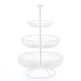 thumbnail image 1 of Matsuzay Estante de frutas elegante y que ahorra espacio para organizar frutas Cestas de frutas y verduras Cestas de frutas Juegos de accesorios de baño blanco, 1 of 6