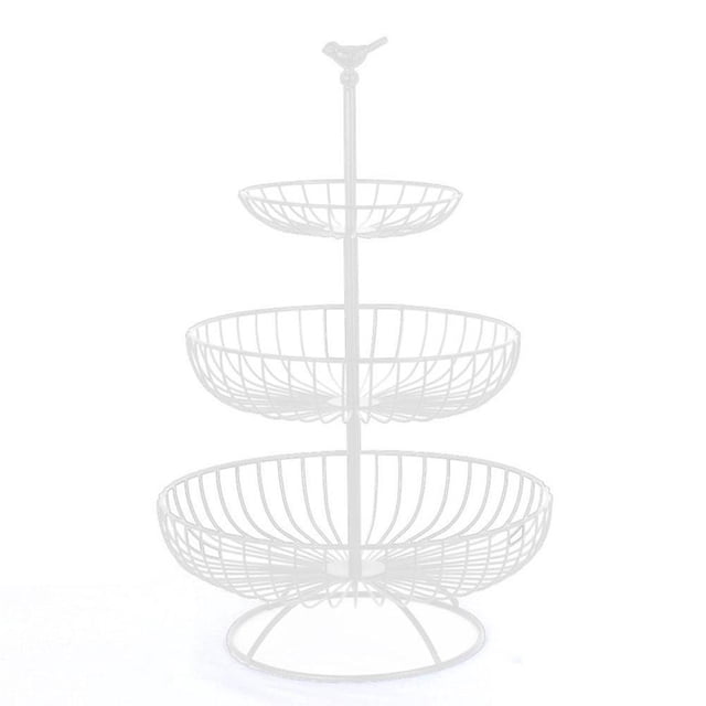Matsuzay Estante de frutas elegante y que ahorra espacio para organizar frutas Cestas de frutas y verduras Cestas de frutas Juegos de accesorios de baño blanco