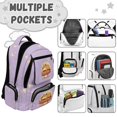 thumbnail image 6 of Aplkyhs Mushroom Capybara Backpack for Students 6-18 Water Resistant Lightweight School Bookbag Multi-pocket Casual Daypack for School Outdoor, 6 of 7