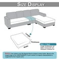 KBOOK 1/2/3 Seat Stretch Couch Cushion Covers Jacquard Sofa Seat