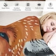 thumbnail image 3 of Creowell  Pink Cute Fox Blanket Fox Gifts Throw Blanket for Women Fox Lovers Super Soft Flannal Fox Throw Blanket for Bedding Couch Sofa Home Living Room Decor Birthday Gifts  60x80in, 3 of 6