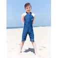 thumbnail image 3 of SunBusters Boys L/S Sunsuit(UPF 50+), Smoke/Lava, 6/12 mos, 3 of 3