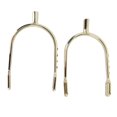 thumbnail image 1 of M Buder Espuelas de aleación de zinc cromadas para damas (Dorado) 13 cm / 5.11 inches, 1 of 9