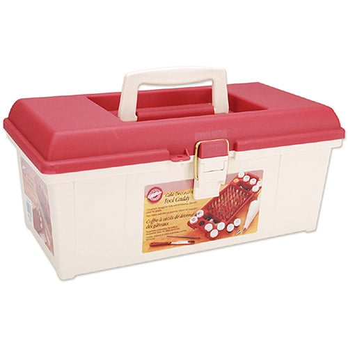 Cake Decorating Tool Caddy Maroon And Ivory Walmart